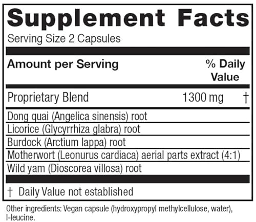 Vitanica Women's Phase II, Menopause Support, Vegan, 180 Capsules Vitanica