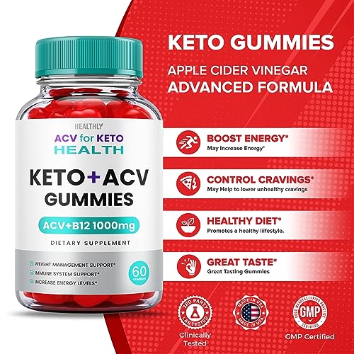 (2 Pack) Acv for Keto Health Gummies - Official Formula, Vegan - Acv for Keto Health Gummies Healthly