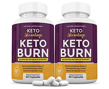 (2 Pack) Keto Advantage Keto Burn Pills Includes Apple Cider Vinegar goBHB Exogenous 