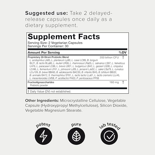 Toniiq 200 Billion CFU Probiotic Supplement 30 Verified Third-Party Tested Strains Toniiq