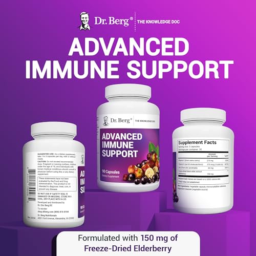 Dr. Berg's Advanced Immune Support - Daily Immunity Multi-System Defense Supplement Dr. Berg Nutritionals
