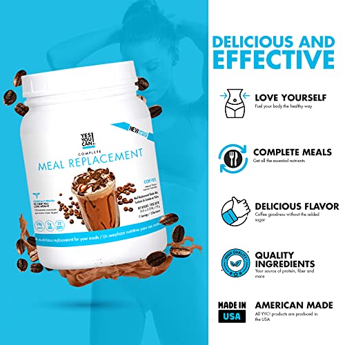 Yes You Can! Complete Meal Replacement - 15 Servings, 20g of Protein, 0g Added Sugars Yes You Can!