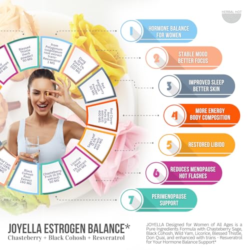 Womens Hormone Balance Supplement for Mood Swings, Hot Flashes Menopause Relief HERBAL HOT