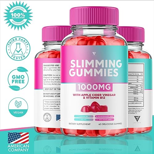 (3 Pack) Slimming Gummies It Works Slimming Gummies for Weight Loss with Apple Cider Fyvus