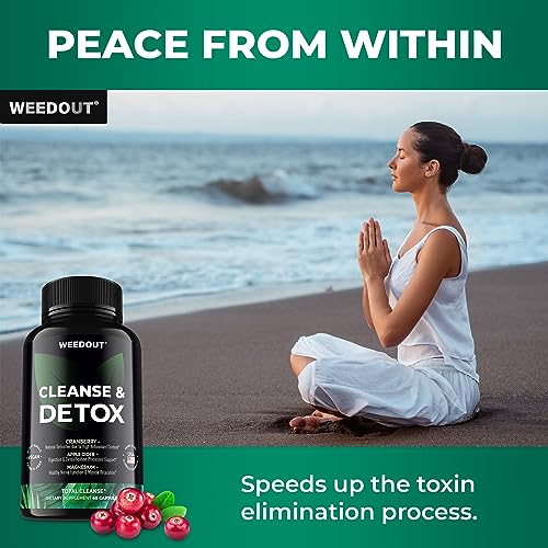 WEEDOUT Total Cleanse Detox Pills - Full Body Cleanser Detox - Fast Toxin Rid - Natural WEEDOUT