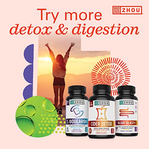 Zhou Nutrition Apple Cider Vinegar Gummies with The Mother, ACV Detox & Cleanse