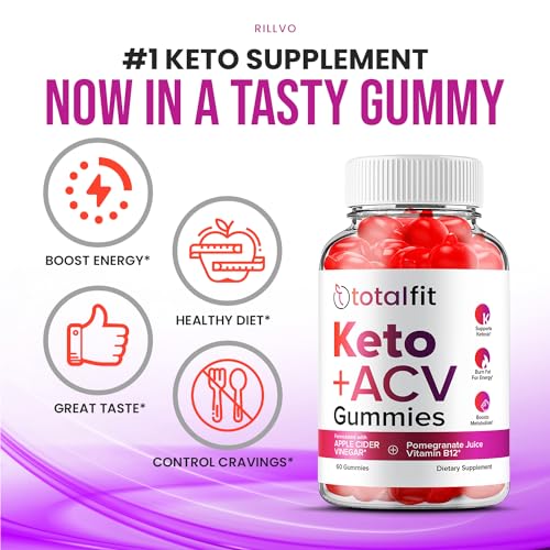 (3 Pack) Total Fit Keto ACV Gummies - Official - Keto TotalFit ACV Advanced Formula Plus Rillvo