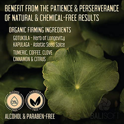 BALISOFT Organic Skin Tightening & Firming Gel. Full Body Slimming, Toning, Anti-Aging BALISOFT