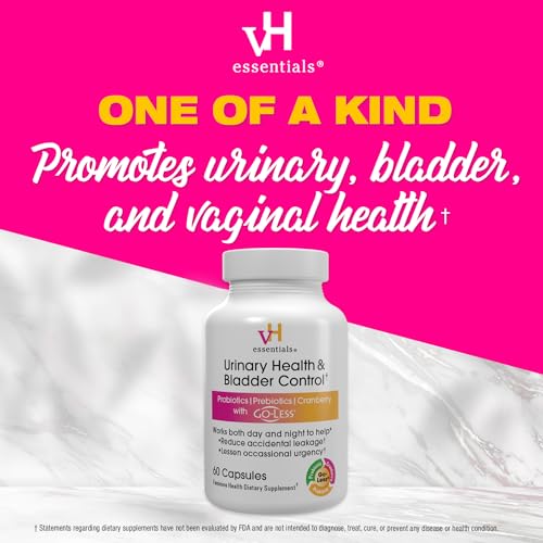 vH essentials Urinary Health & Bladder Control, Cranberry Extract, Prebiotics and Probiotics vH essentials