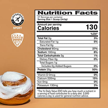 BARE PERFORMANCE NUTRITION, BPN Whey Protein Powder, Whey Protein Concentrate