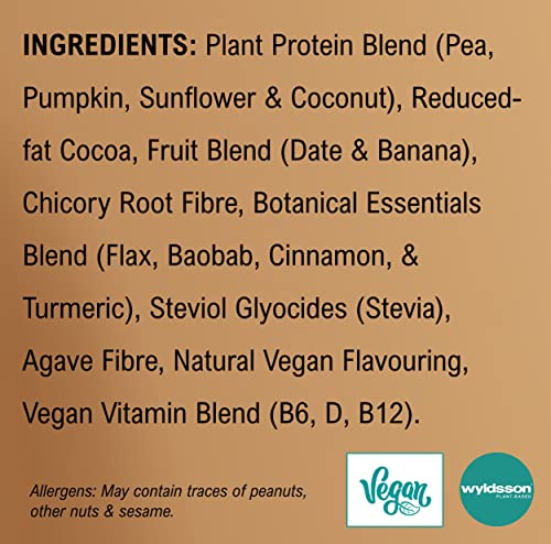 Vegan Protein Powders (1kg) - 28 Servings - EarthChamp by Wyldsson - Plant Based Chocolate Wyldsson