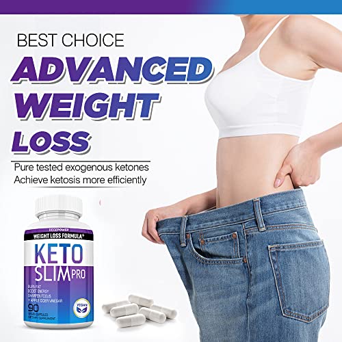 VEGEPOWER Keto Fast Diet Pills- Ketone Slim Pro 180 Capsules-Apple Cider Vinegar VEGEPOWER