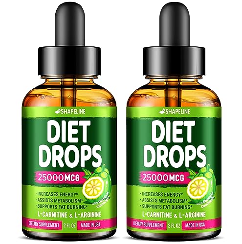 (Pack of 2) Weight Loss Drops - Made in USA - Appetite Suppressant for Women & Men 