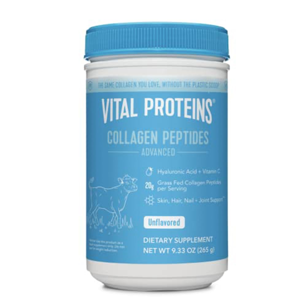 Vital Proteins Collagen Peptides Powder, 9.33 oz Unflavored + 14 oz Unsweetened Plant Vital Proteins