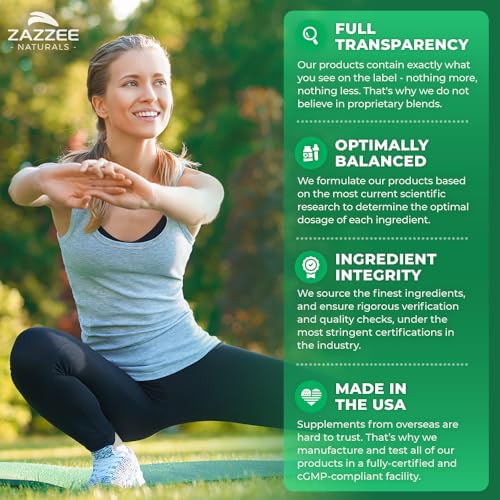 Zazzee Extra Strength Mullein 10:1 Extract, 3000 mg Strength, 120 Vegan Capsules Zazzee