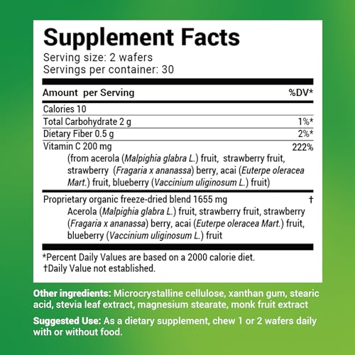 Dr. Berg's Vitamin C Complex Whole Food (60 Chewable) 100% Natural Vitamin C from Dr. Berg Nutritionals