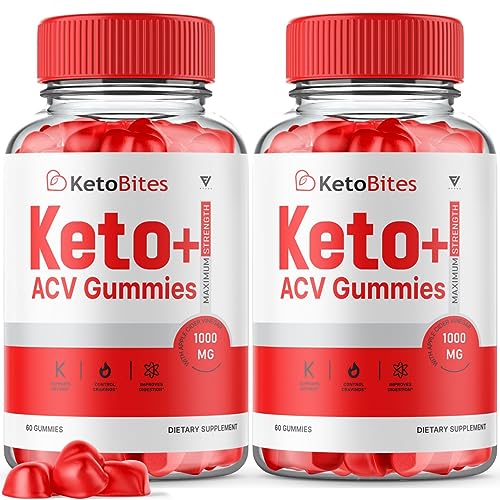 (2 Pack) Keto Bites ACV Gummies, KetoBites Keto ACV Gummies Advanced Weight Loss