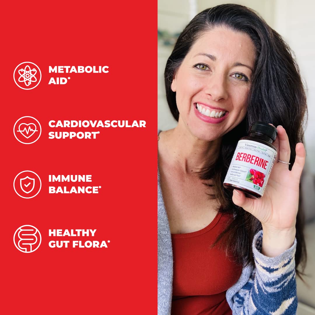 Vimerson Health Berberine Supplement with 3rd Party Tested Berberine 1200mg Per Serving Vimerson Health