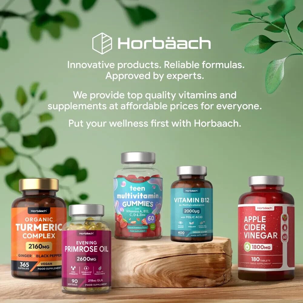 Vitamin B3 Niacin 500mg | 90 Vegan Capsules | Flush Free Nicotinamide Supplement Horbäach