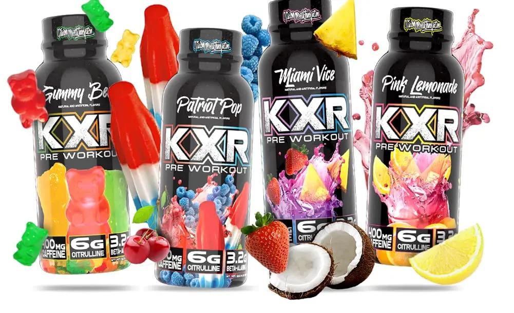 VMI Sports KXR High Stimulant Pre-Workout Energy Ready to Drink 400mg Caffeine, 6g Citrulline, 3.2g Beta-Alanine | Delicious – Convenient – Powerful | 12.5 oz Bottles (Gummy Bear, 12 Bottles)