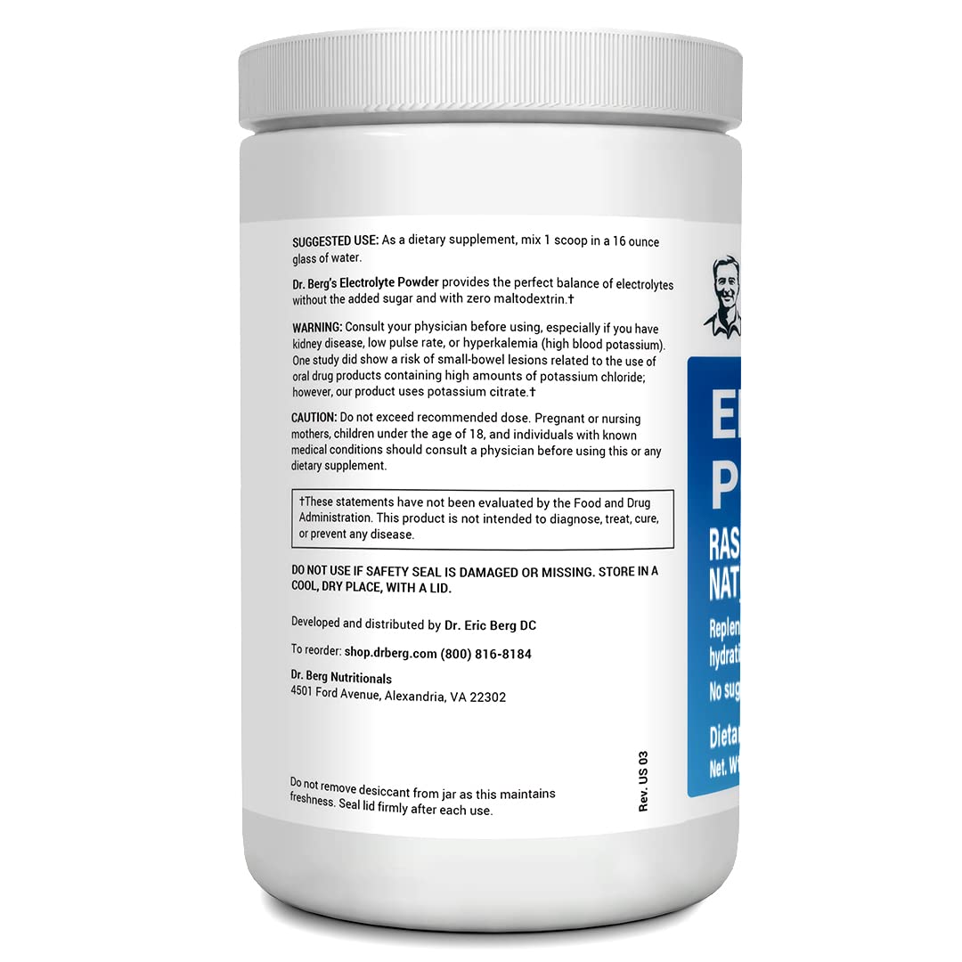 Dr. Berg's Electrolyte Powder 100 Servings Bundle - Raspberry Lemon & Lemonade Dr. Berg Nutritionals