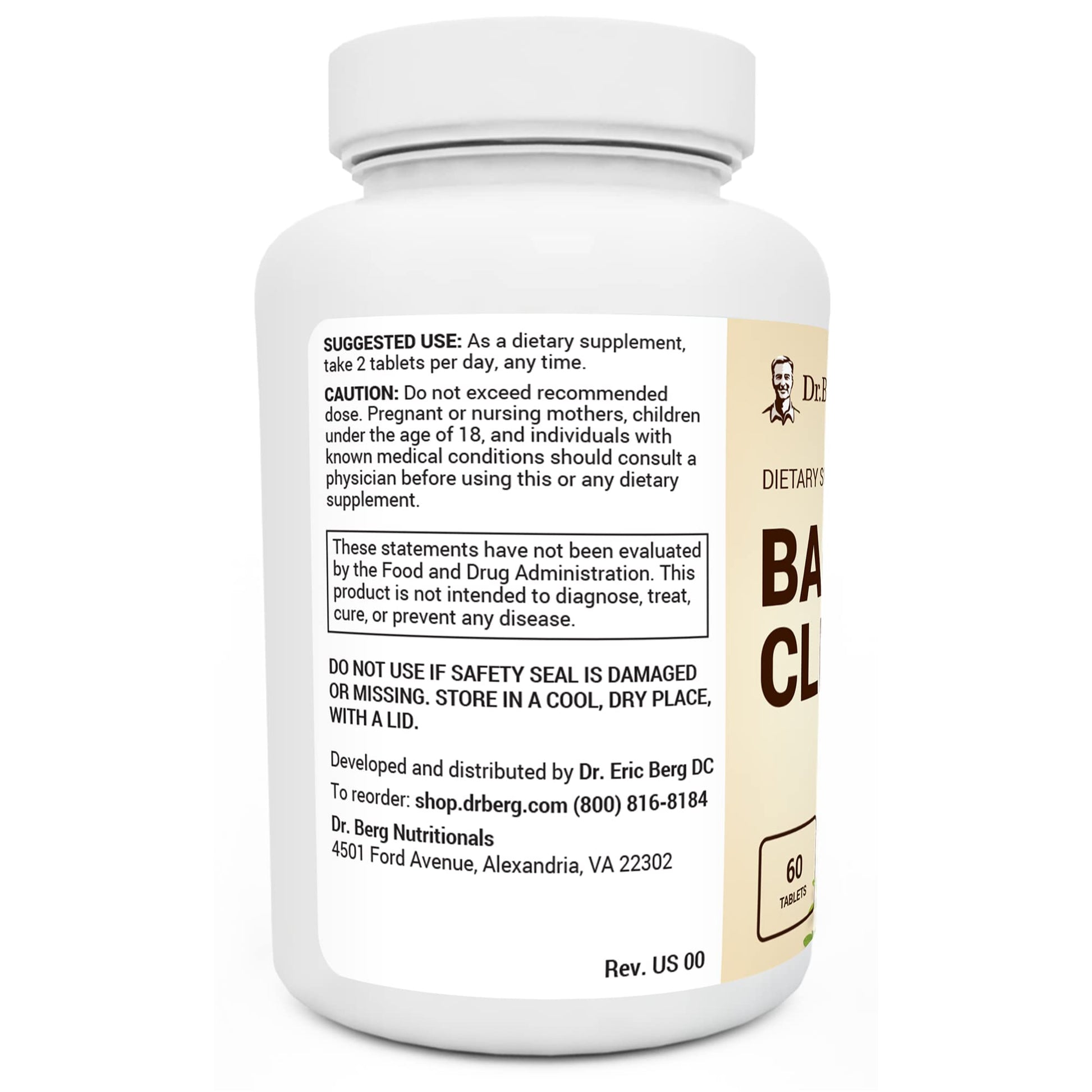 Dr. Berg's Bacti-Cleanse - 8in1 Immune Booster Supplements with Digestive Dr. Berg Nutritionals