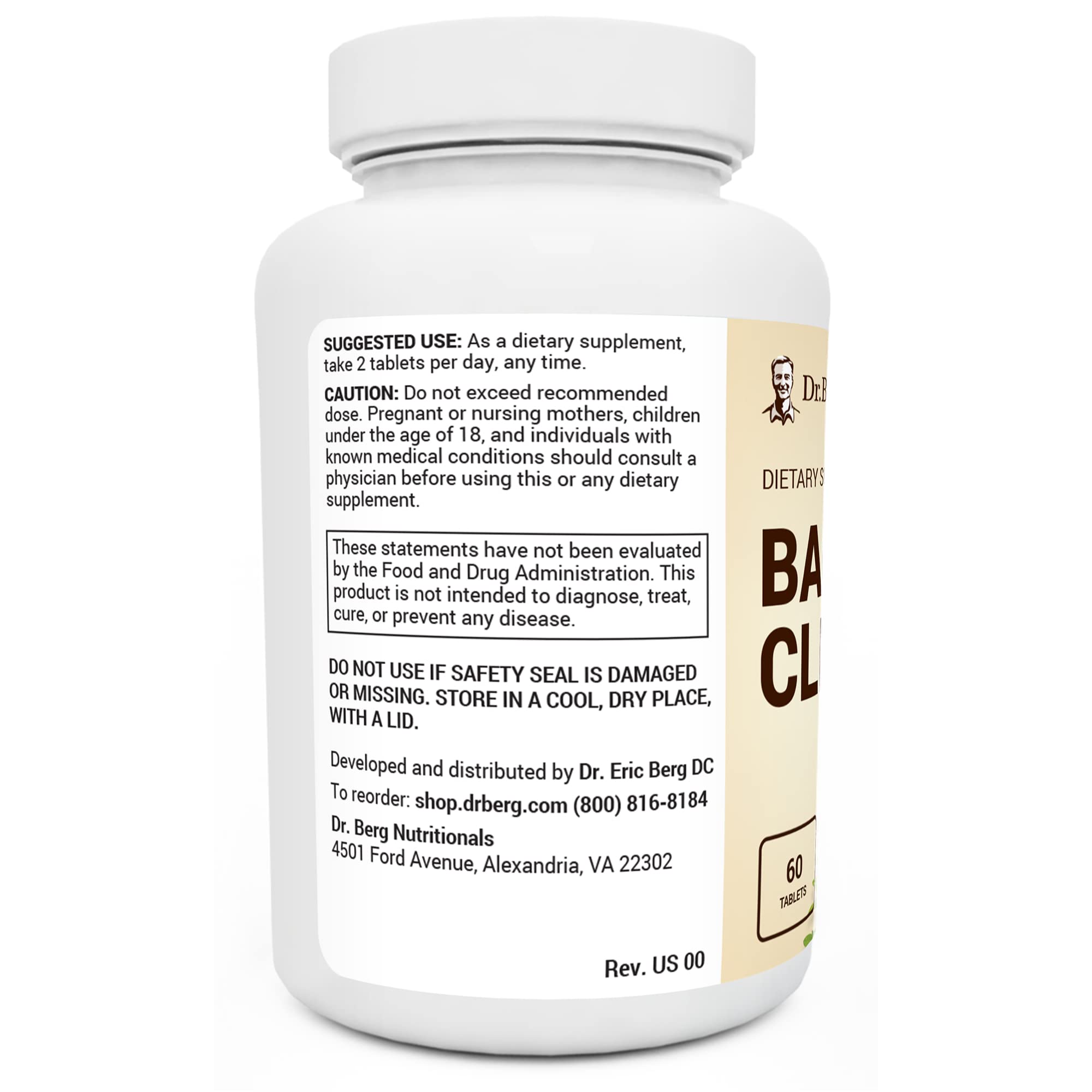 Dr. Berg's Bacti-Cleanse - 8in1 Immune Booster Supplements with Digestive Dr. Berg Nutritionals