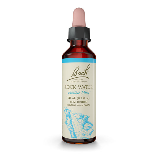 Bach Original Flower Remedies, Rock Water for Flexibility, Natural Homeopathic Flower Essence