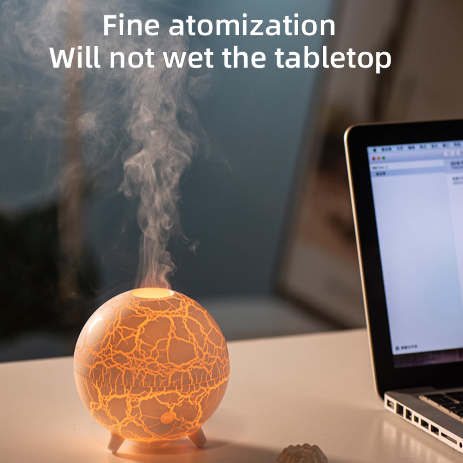Volcano Humidifier Flame Aromatherapy Diffuser, 7 Colors Flame 200ml Essential Oil Diffusers cjc