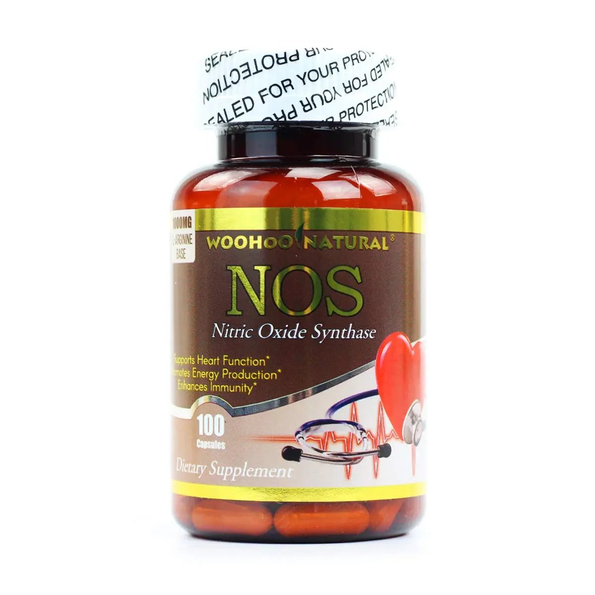 WooHoo Natural Nitric Oxide Synthase NOS 100 Capsules