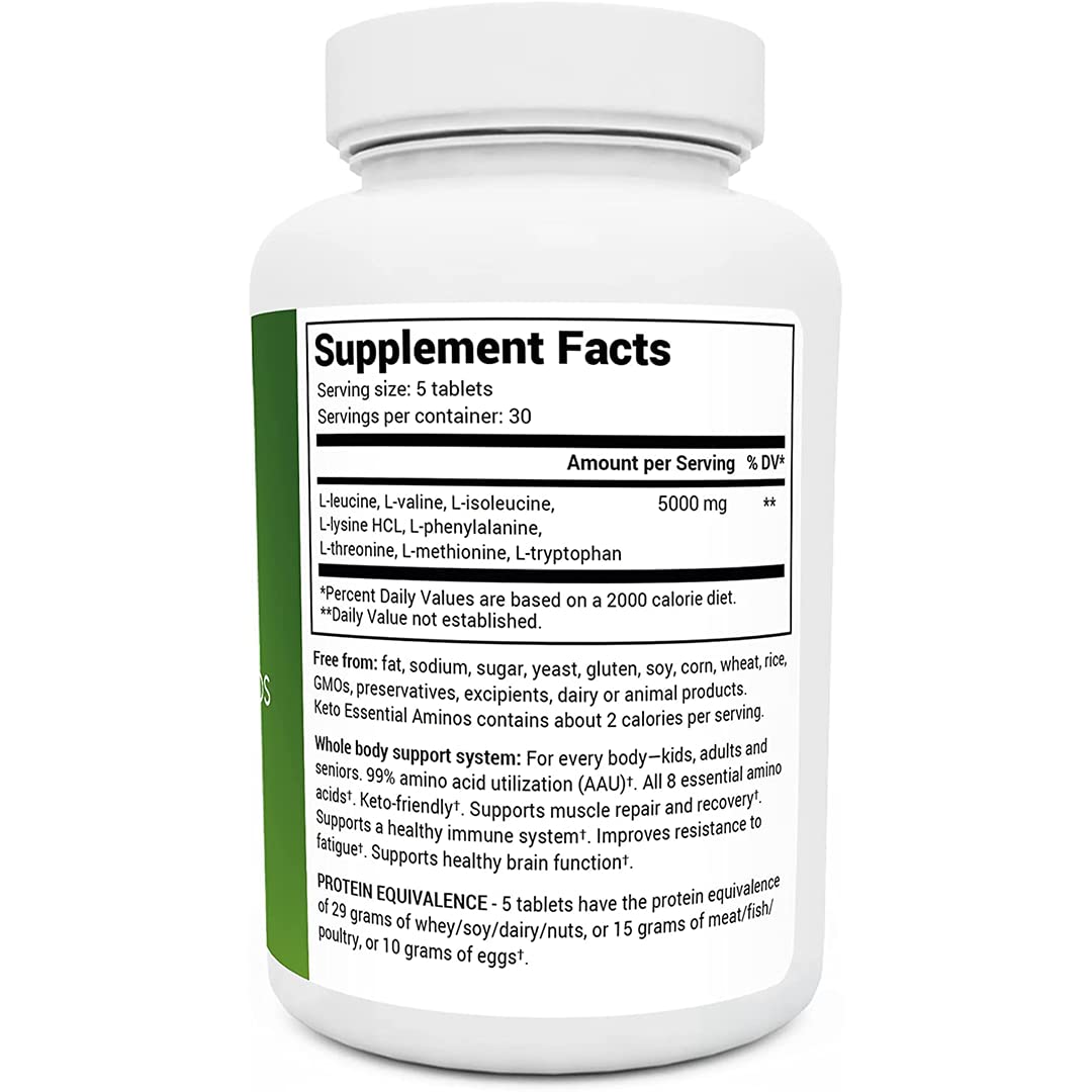 Dr. Berg's Keto Essential Aminos - Contains 8 Essentials Amino Acids -Keto Friendly Dr. Berg Nutritionals