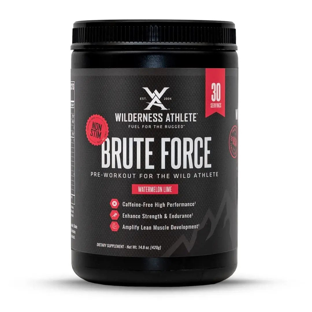 Wilderness Athlete - Brute Force (Caffeine Free Preworkout) | Stim Free Pre Workout Energy