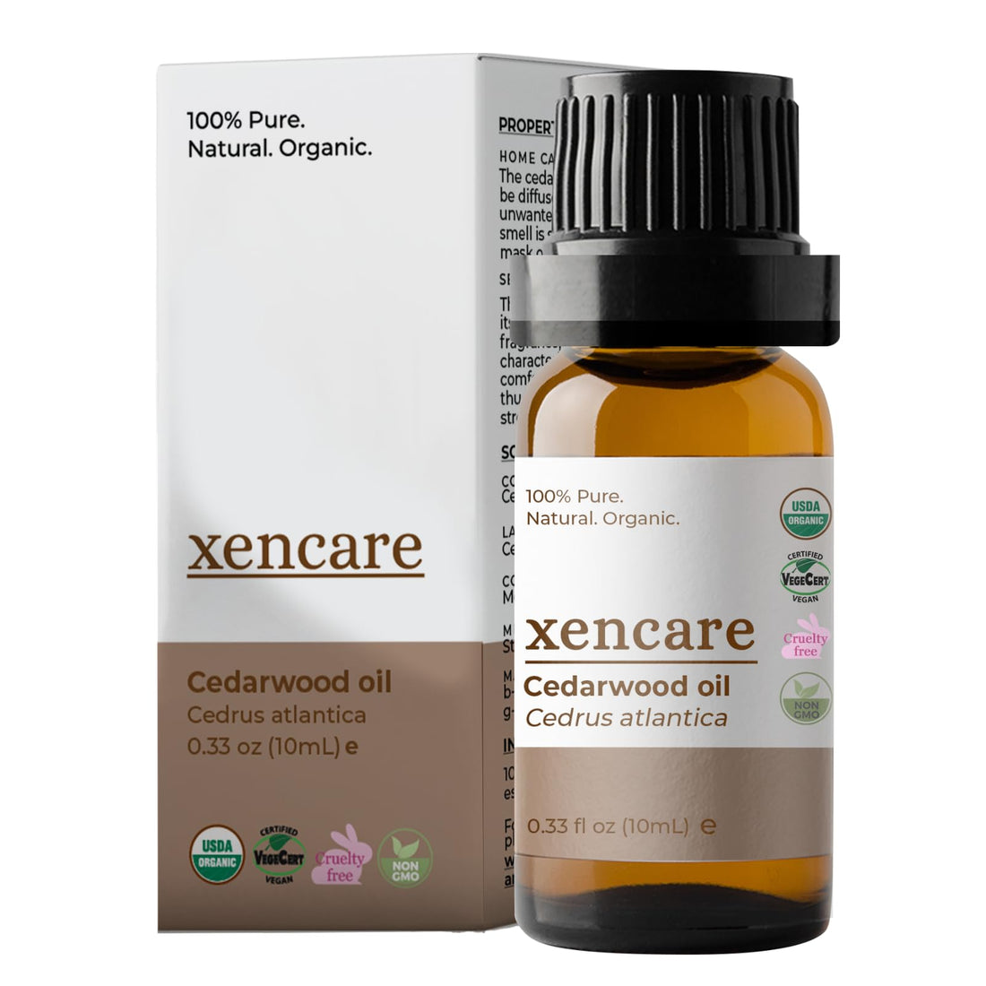 xencare Cedarwood USDA Organic Essential Oil | 100% Pure Natural Undiluted