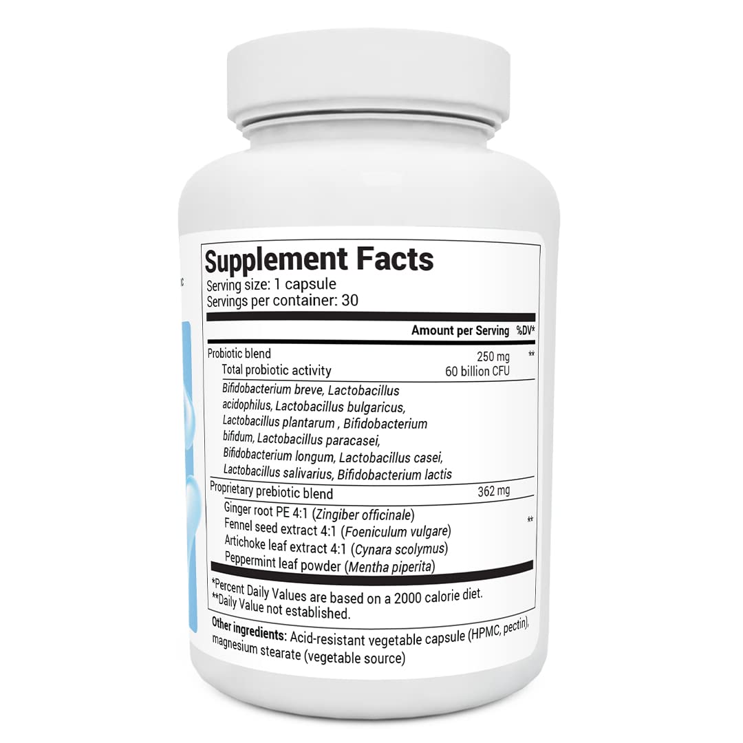 Dr. Berg 60 Billion Probiotic Supplement - Probiotics for Men & Women - Pre and Probiotics Dr. Berg Nutritionals