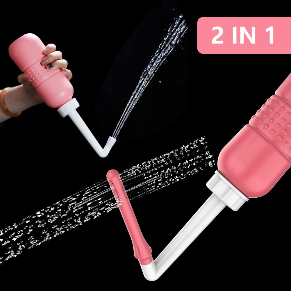 2PCS Vaginal irrigation Intimate Wash for Women,Portable Bidet Travel Bidets,Peri Bottle TONELIFE