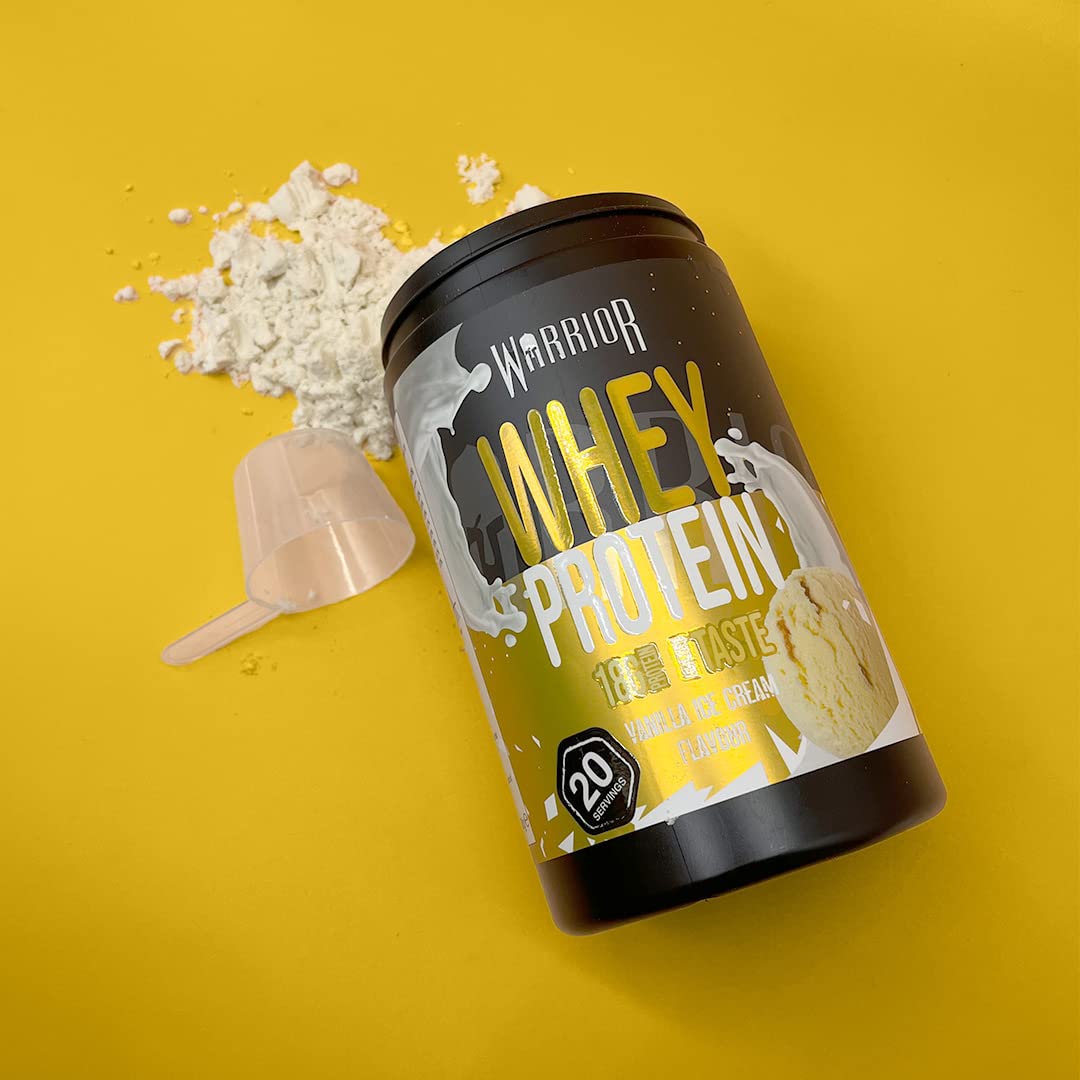 Warrior Whey Protein Powder – Up to 36g* of Protein Per Shake – Low Sugar, and Low Carbs Warrior