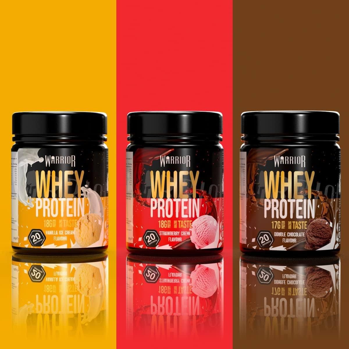 Warrior Whey Protein Powder – Up to 36g* of Protein Per Shake – Low Sugar, and Low Carbs Warrior