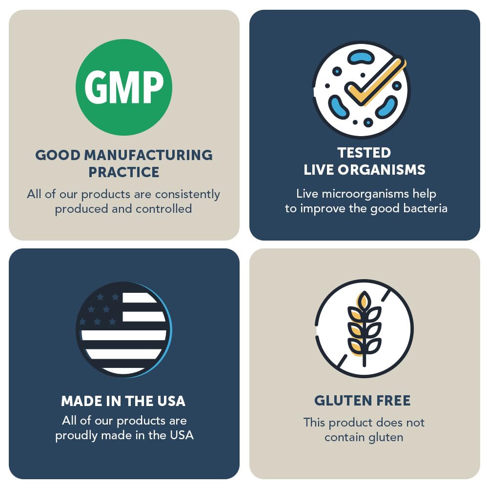 Vitamin Bounty Pro-50 Probiotics Supplement- 13 Probiotic Strains, Gut Health Vitamin Bounty