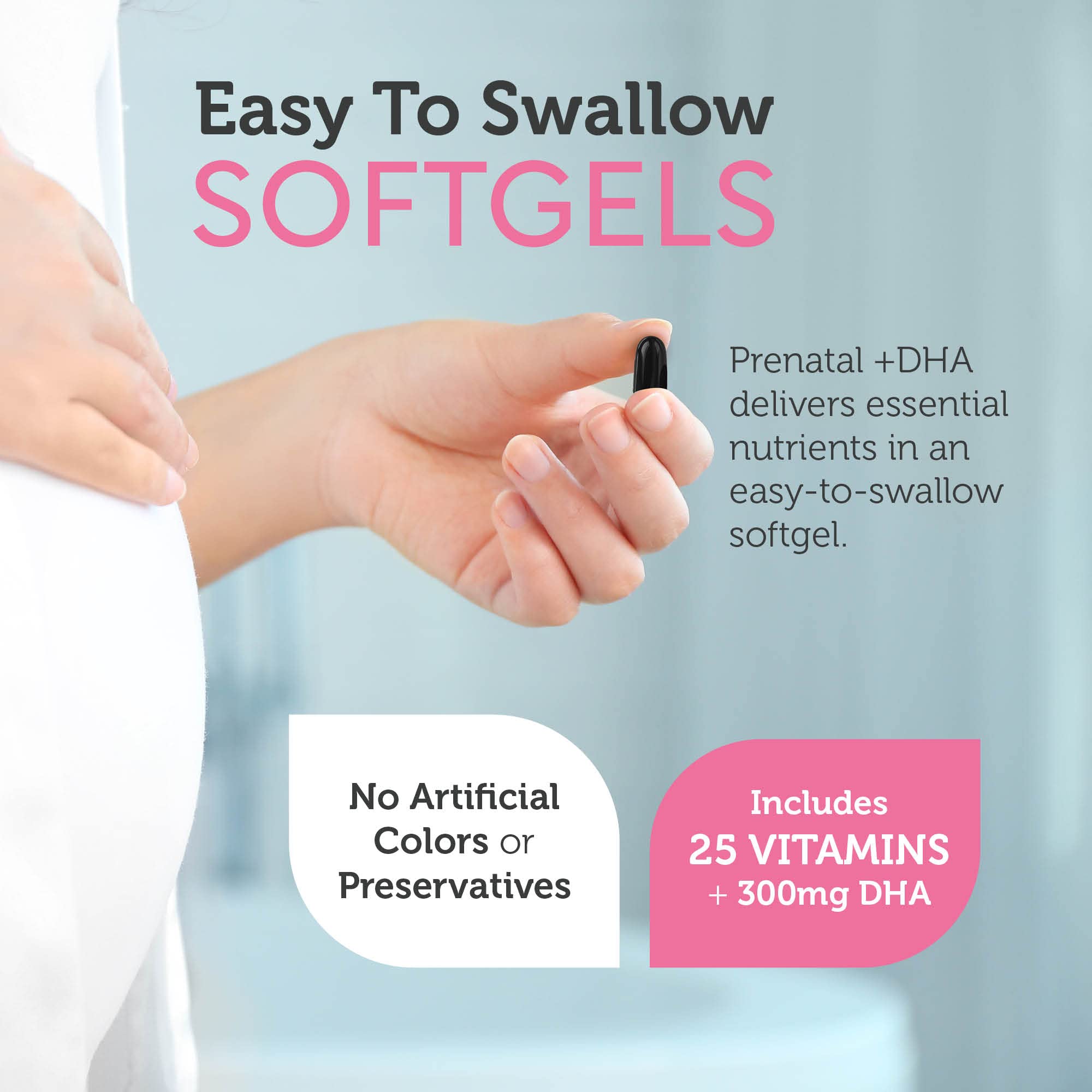 Zahler Prenatal Vitamin with DHA & Folate - DHA Supplements & Prenatal Multivitamin Zahler