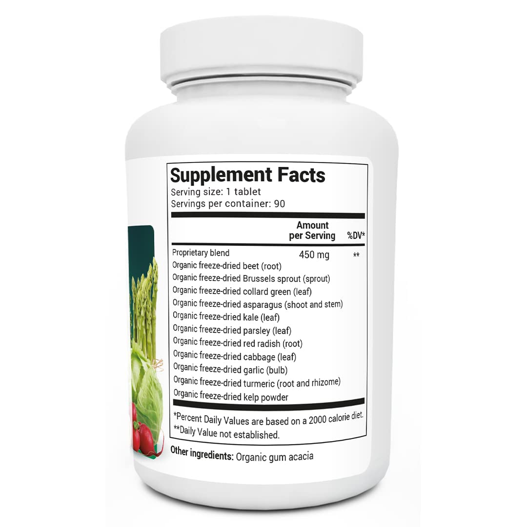 Dr. Berg's Greens Superfood Cruciferous Vegetable Tablets - Vegetable Supplements Dr. Berg Nutritionals