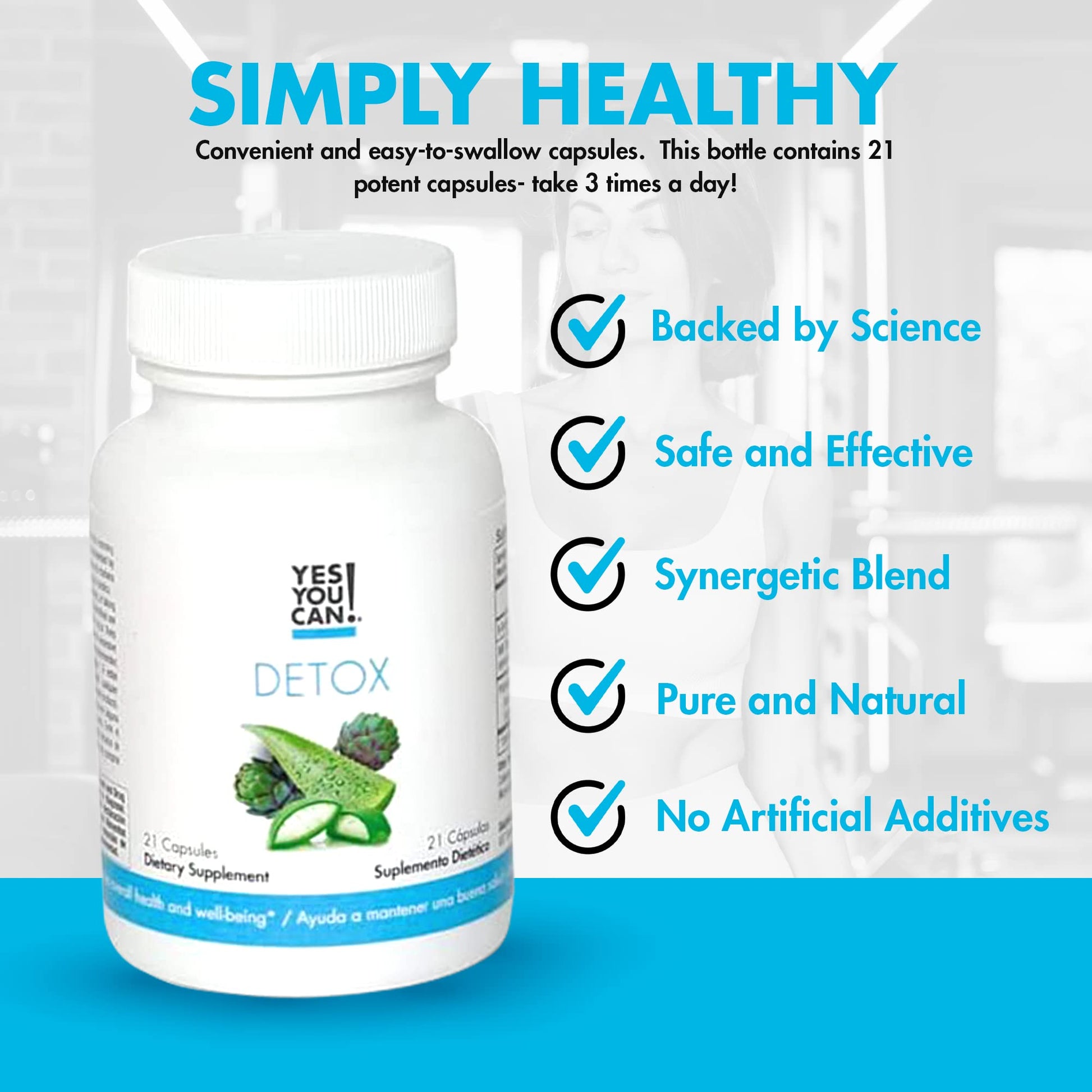 Yes You Can! Natural Detox Cleanse - Daily Cleanse Supplement for Men & Women Yes You Can!