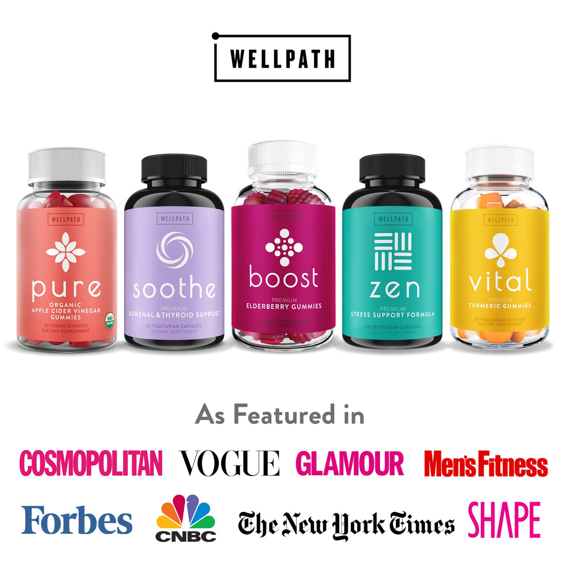 WellPath ACV Gummies with The Mother - USDA Organic, Vegan, Raw Apple Cider Vinegar 