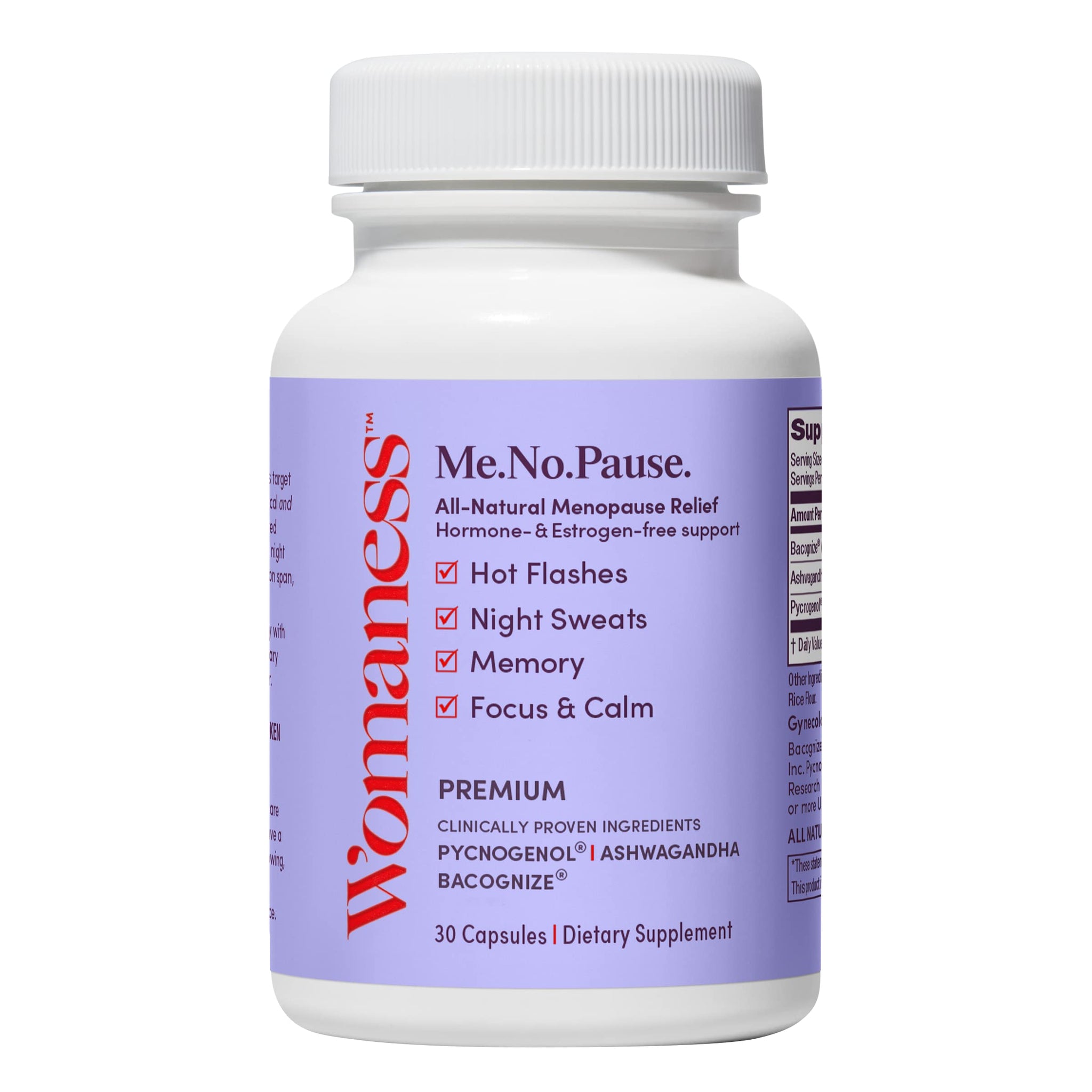 Womaness Menopause Supplements for Women - Menopause Relief for Hot Flashes & Night Sweats