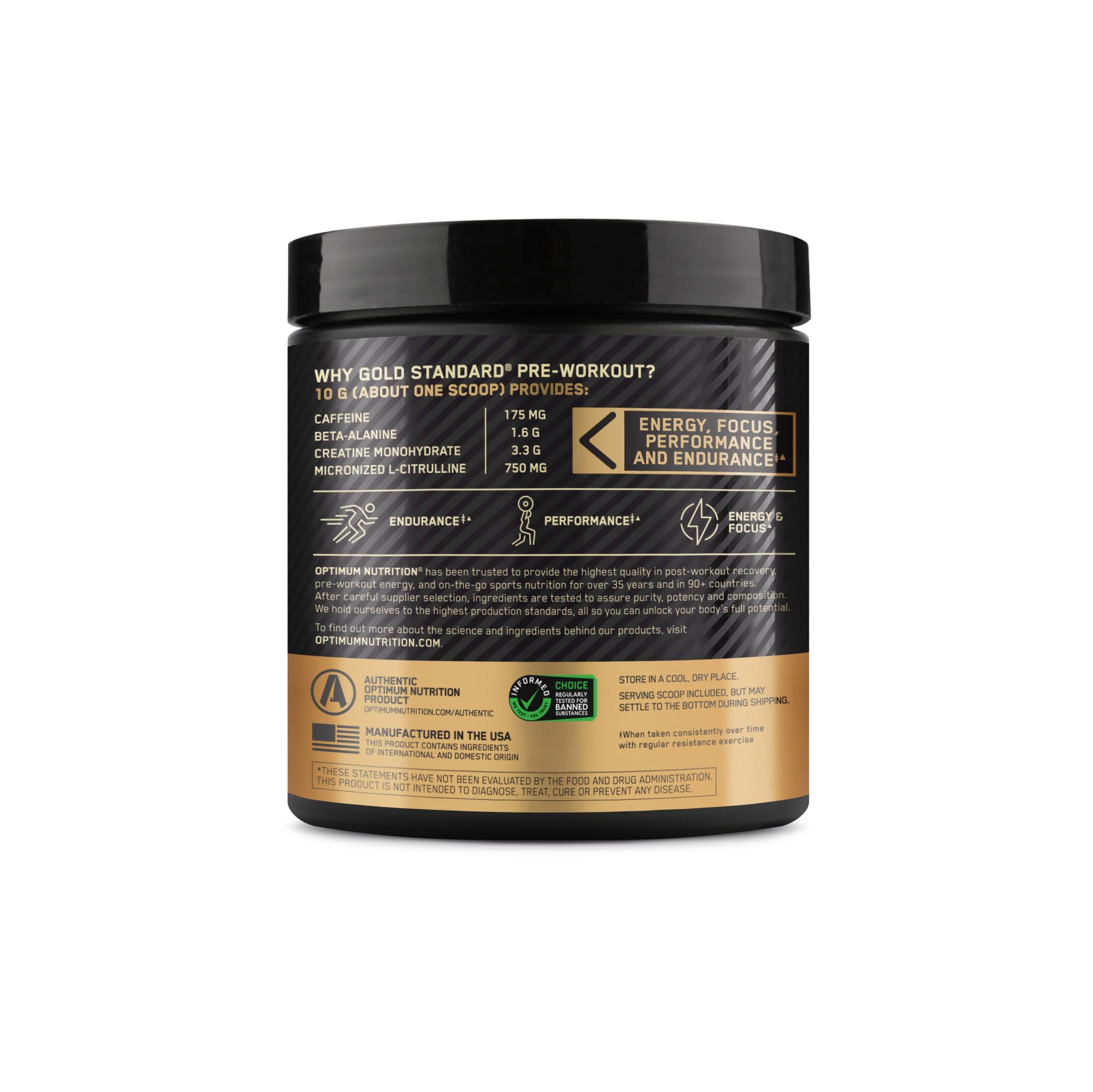 Optimum Nutrition Gold Standard Pre Workout with Creatine, Beta-Alanine, and Caffeine Optimum Nutrition