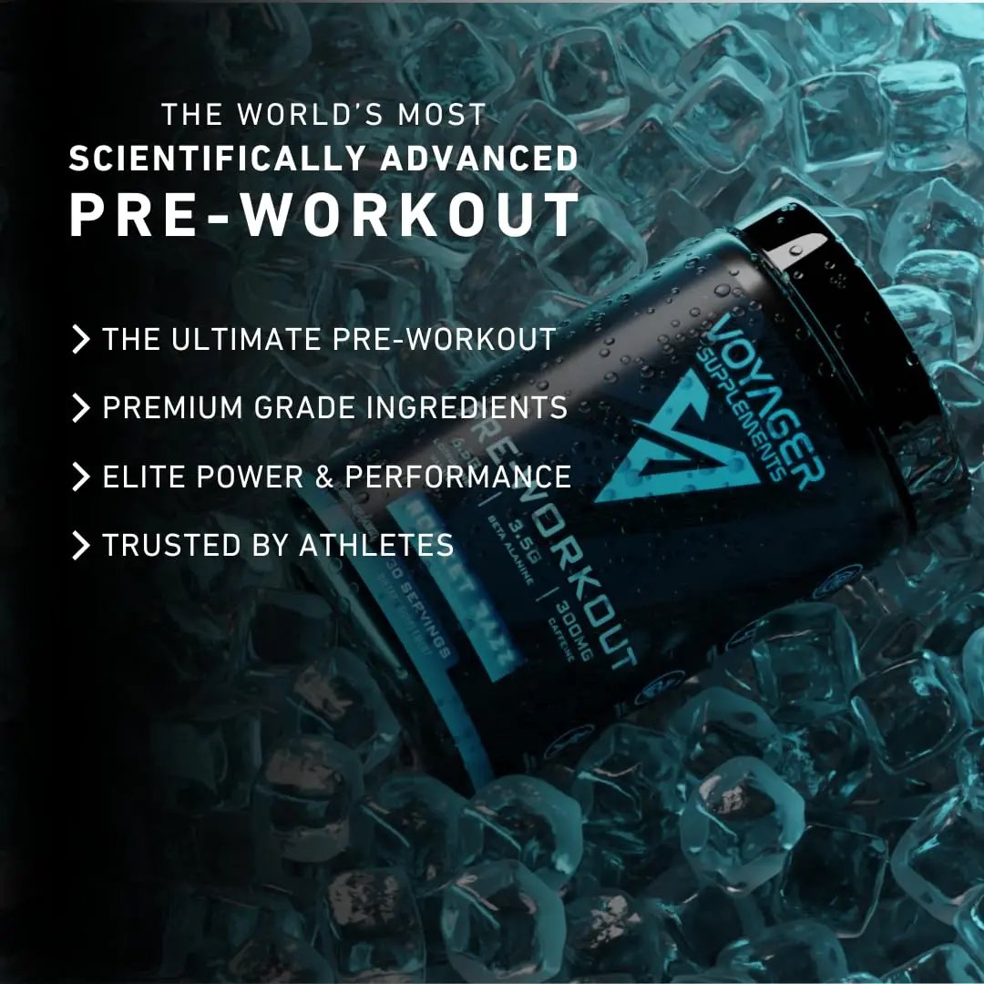 Voyager Supplements Pre-Workout Powder | Rocket Razz | Intense Pump | Maximized Energy | G-Force Strength | Laser Focus | Science-Backed & Gym Proven | 30 Servings