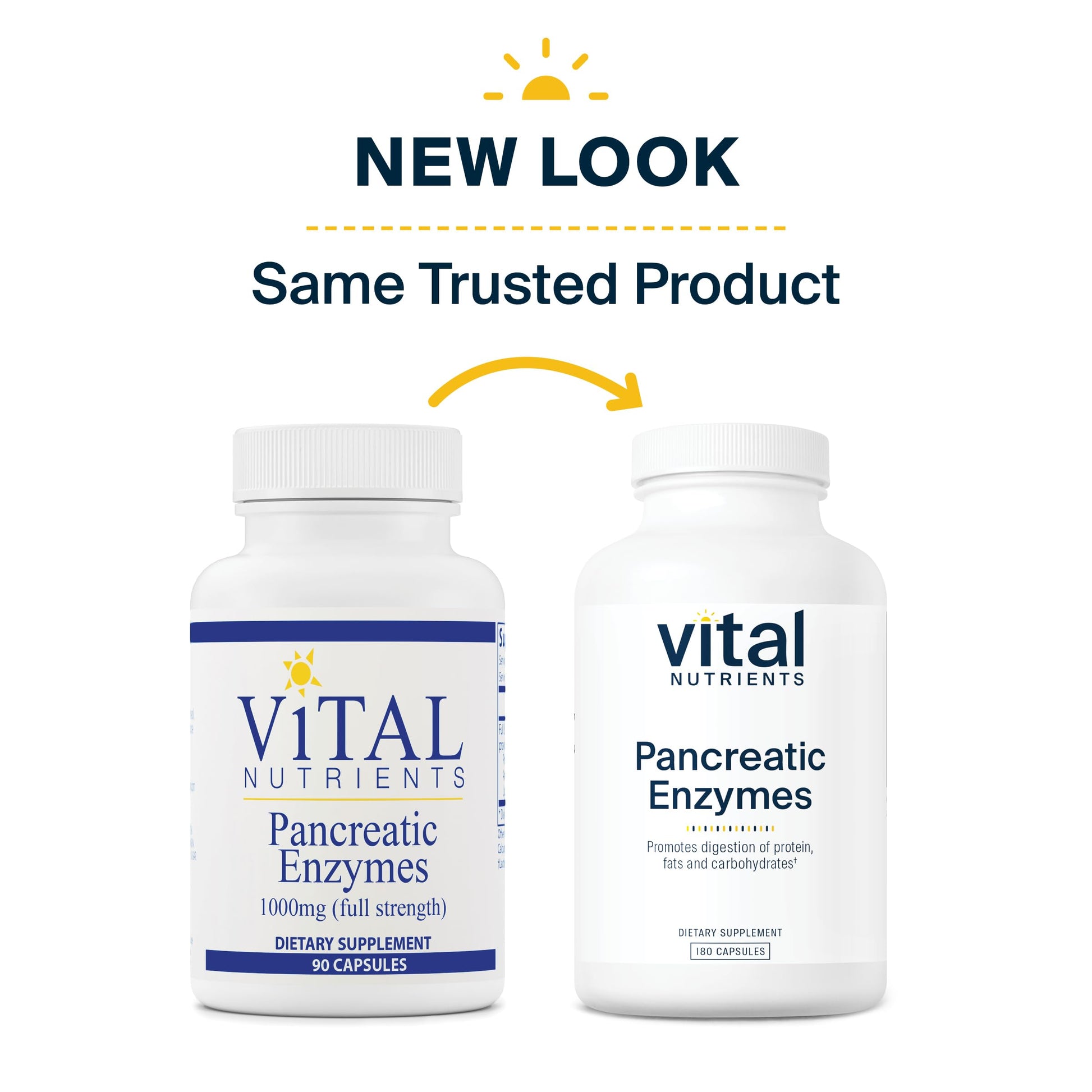 Vital Nutrients Pancreatic Enzymes 1000mg (Full Strength) | Pancreatin Digestion Supple Vital Nutrients