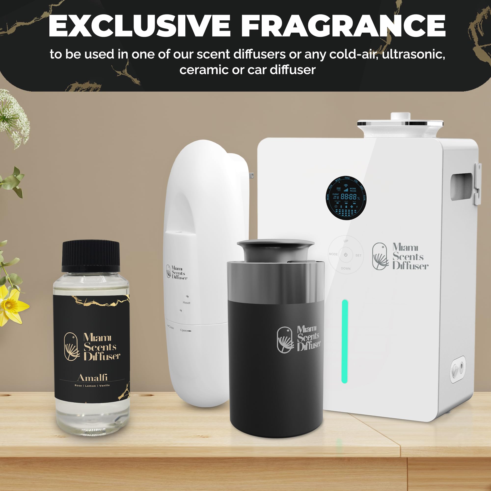 (Amalfi, 120 ml) Miami Scents Diffuser